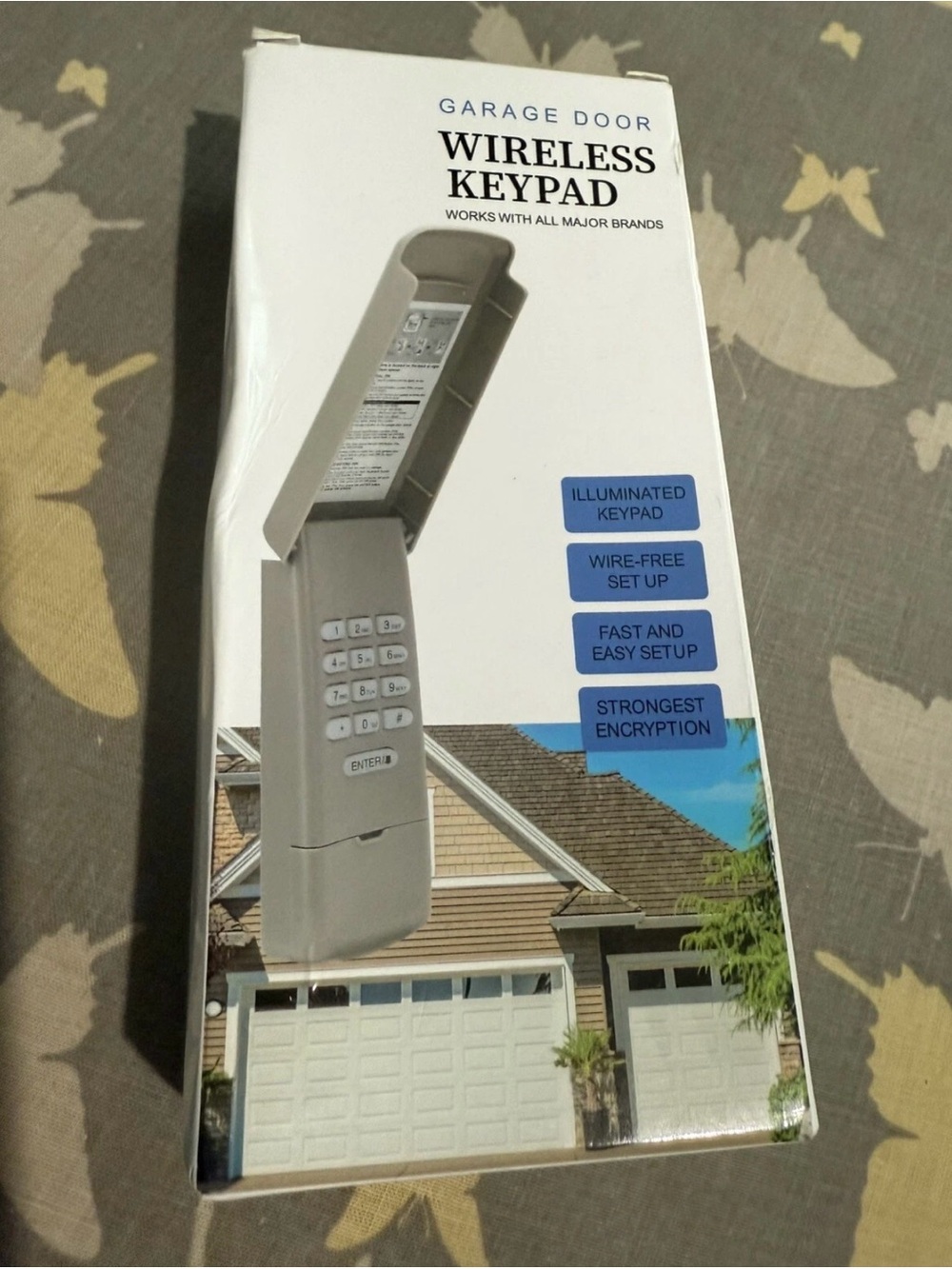 Universal Garage Door Keypad Wireless Keyless Entry Works With All Major Brands